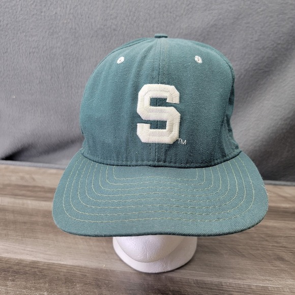 VINTAGE Michigan State Spartans Hat Cap Snap Back Mens NCAA Basketball New Era 9 - Picture 1 of 7